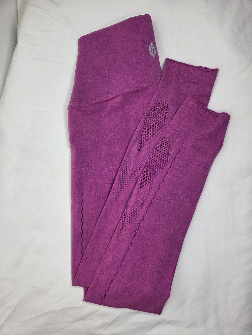 Free People Size M Movement Seamless High-Waist Berry Pink Sport Leggings - Picture 3 of 12